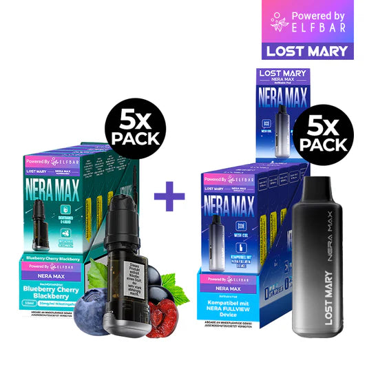Lost Mary Big Puff Elfbar Lost Mary Nera Mix 15K - Blueberry Cherry Blackberry