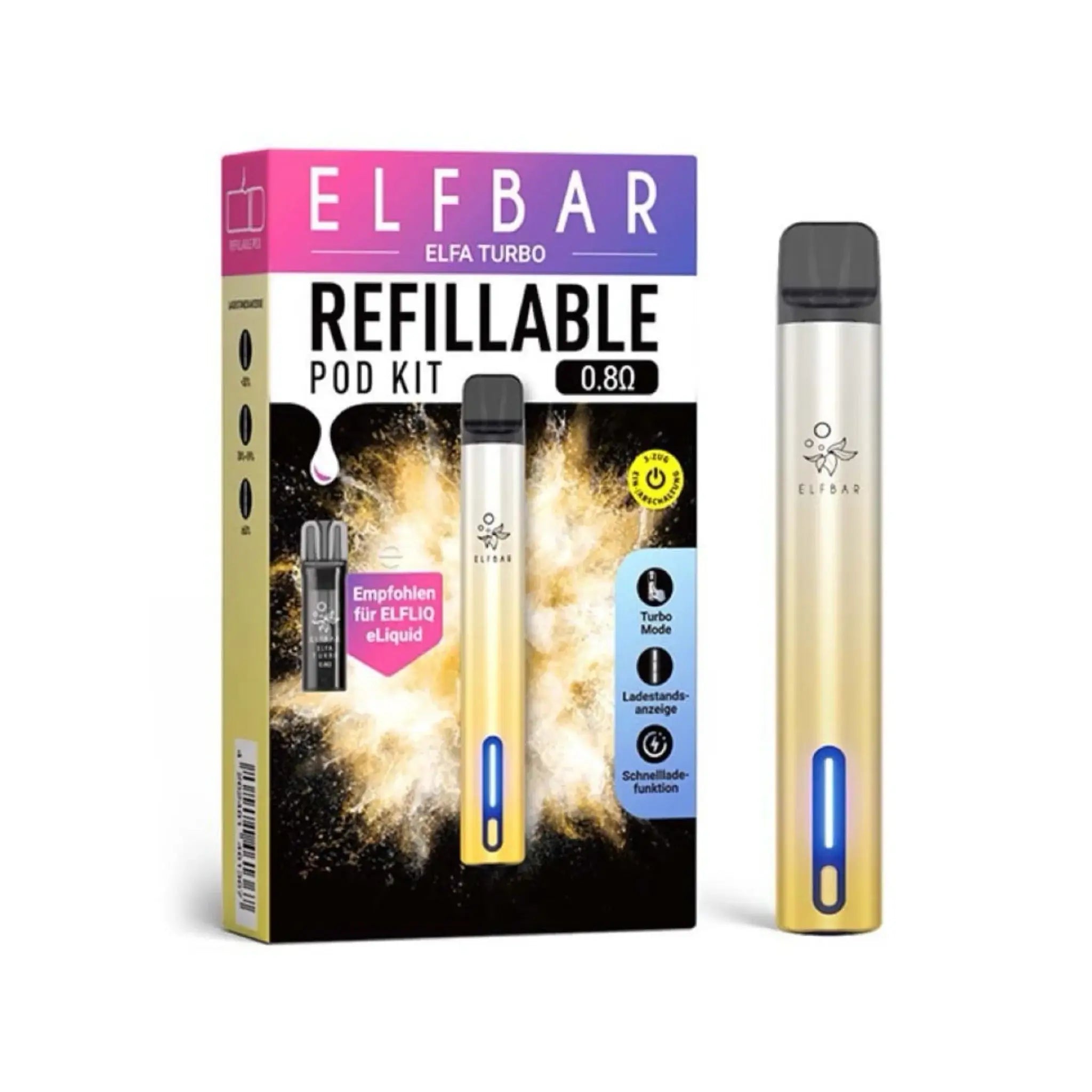 Mein Shop Elfa Turbo Akku - Aurora Gold