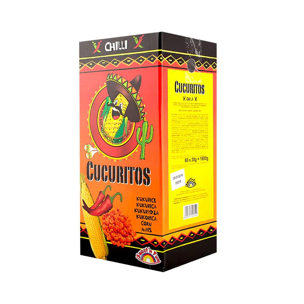 Automaten Paten UG (haftungsbeschränkt) Cucuritos - Mais Snack - Chili - 30g