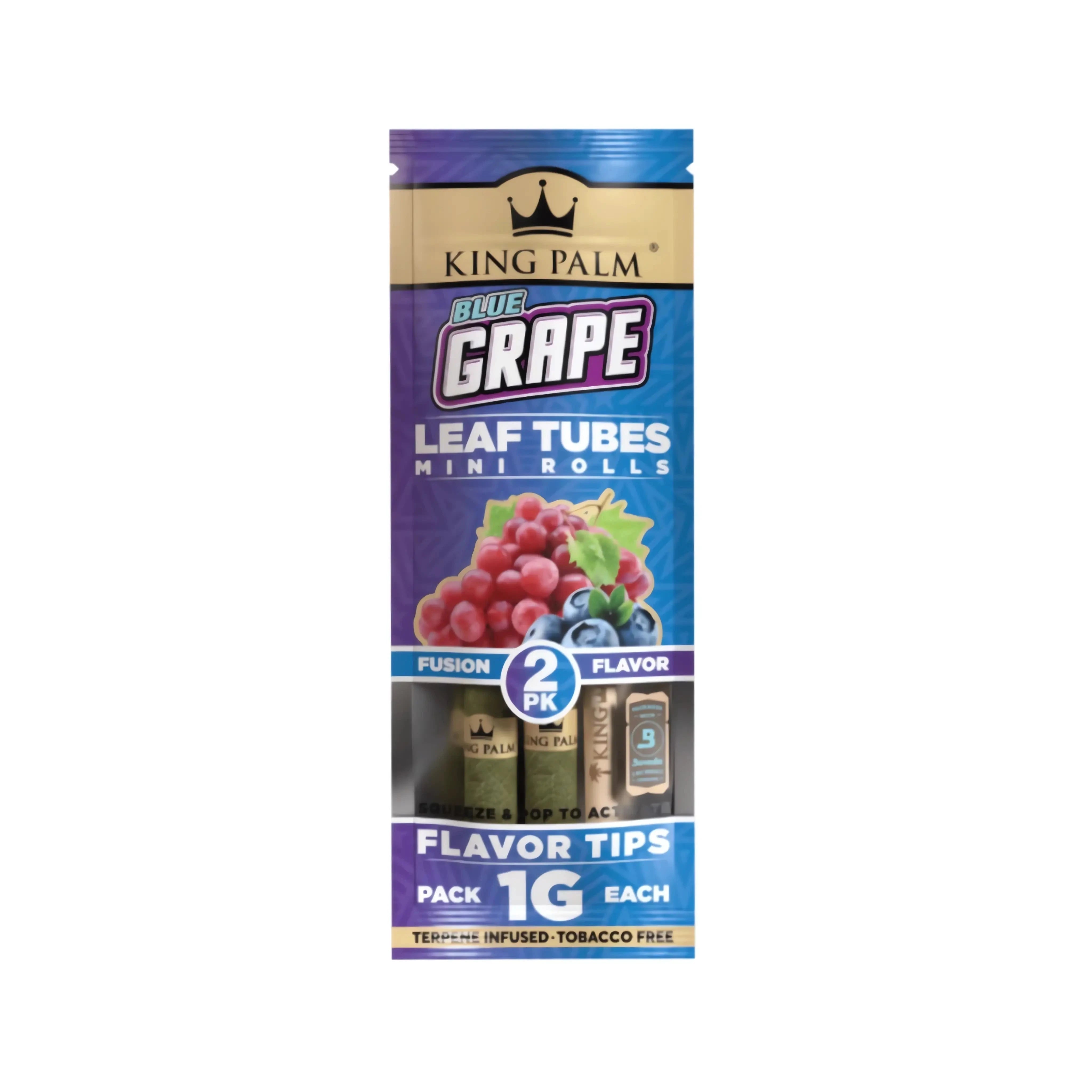 Automatenpaten King Palm - Slim Roll Blunt 2er Packung - Blue Grape
