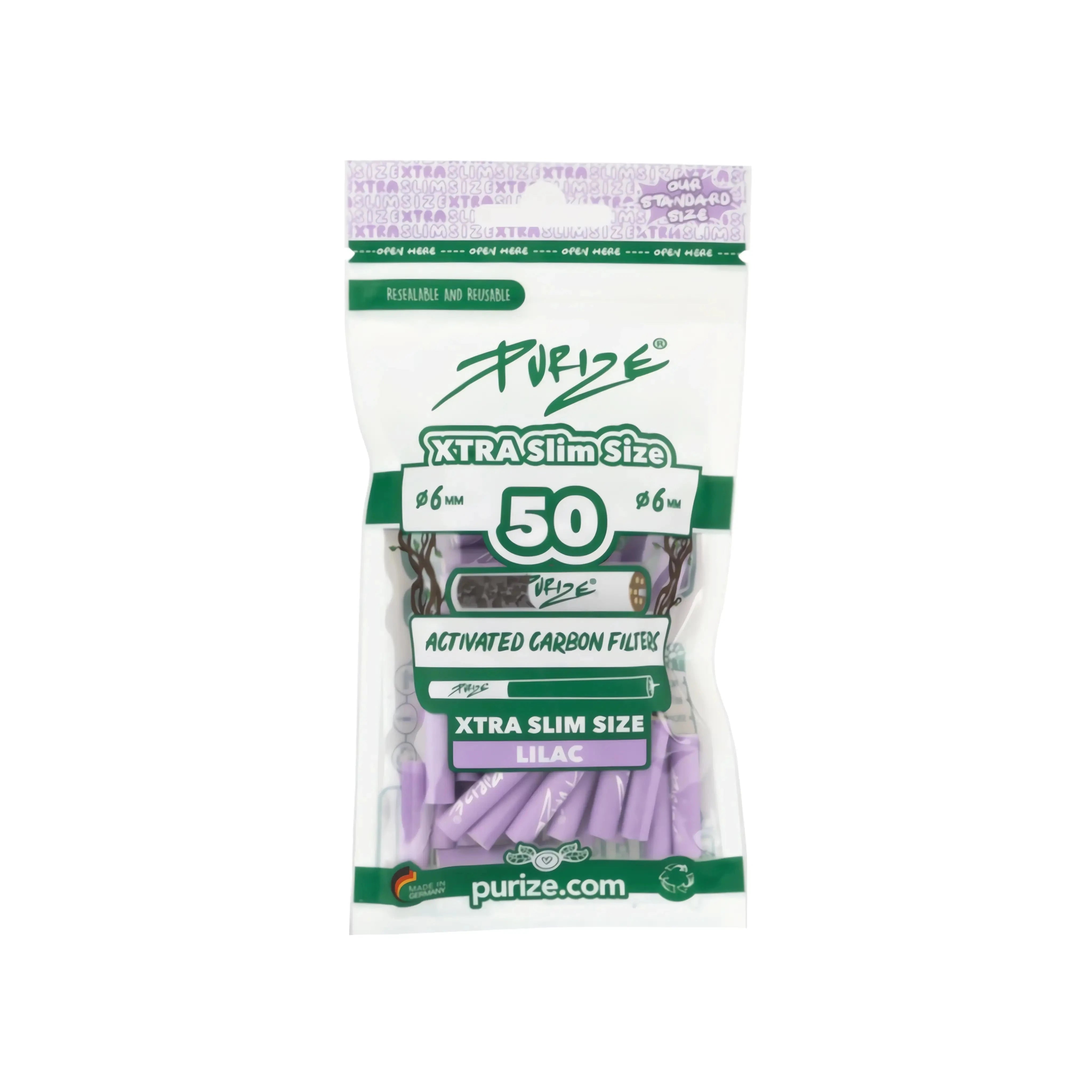 Automatenpaten Purize XTRE Slim Size 20x50 Beutel - Lilac