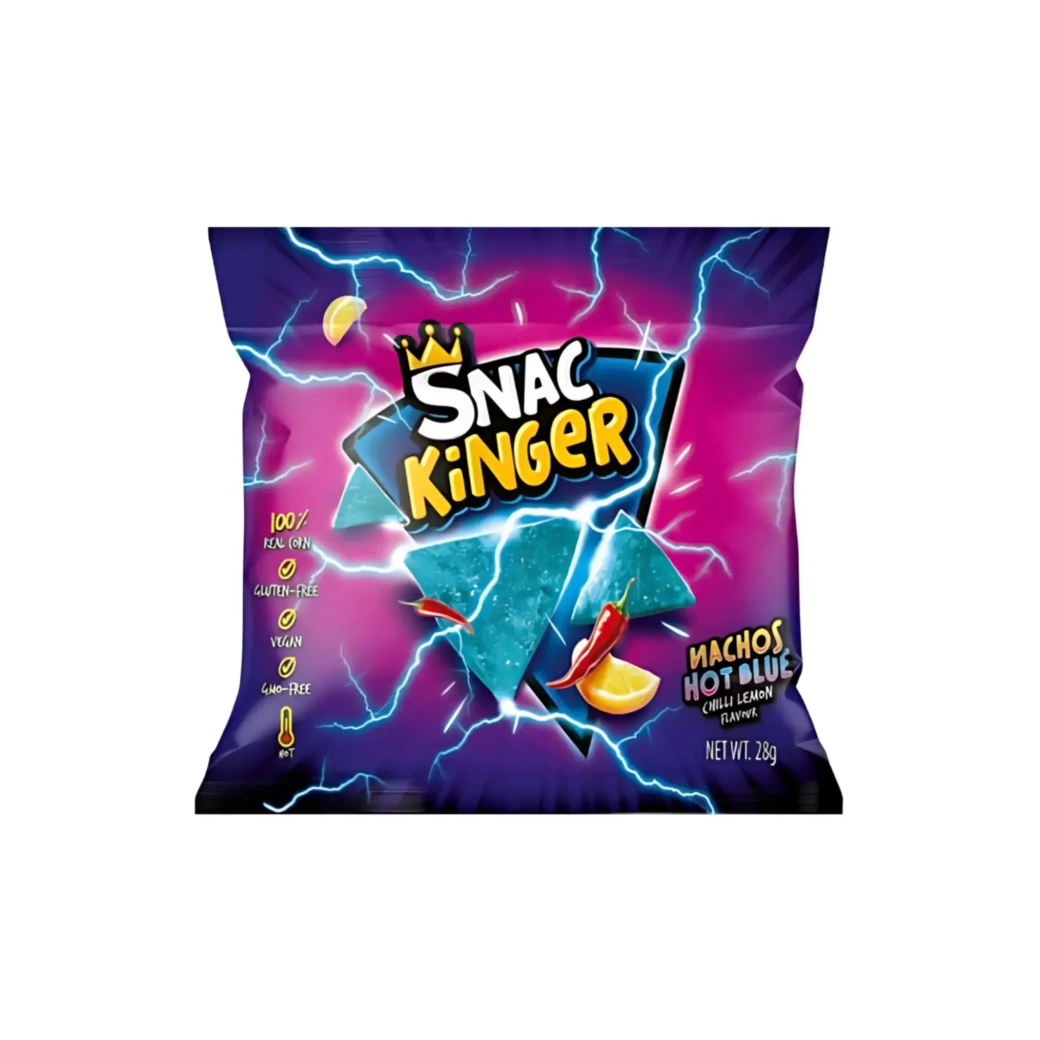 Automatenpaten Snac Kinger - Nachos Hot Blue 28g