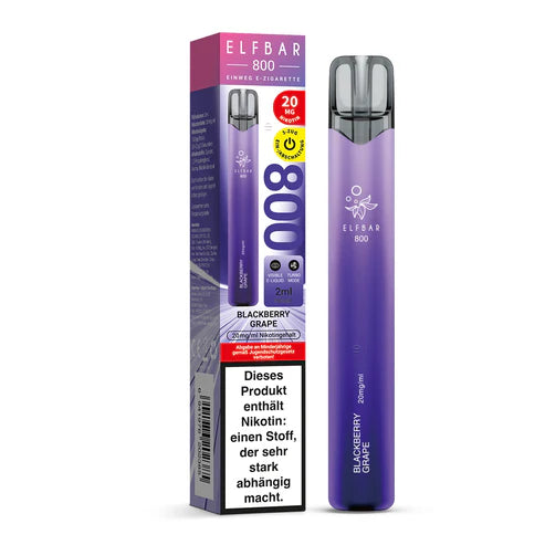 Elfa Elfbar 800 mit 2% Nikotin - Blackberry Grape