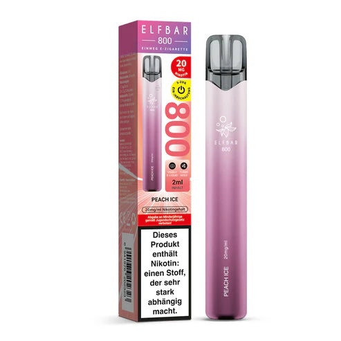 Elfa Elfbar 800 mit 2% Nikotin - Peach Ice