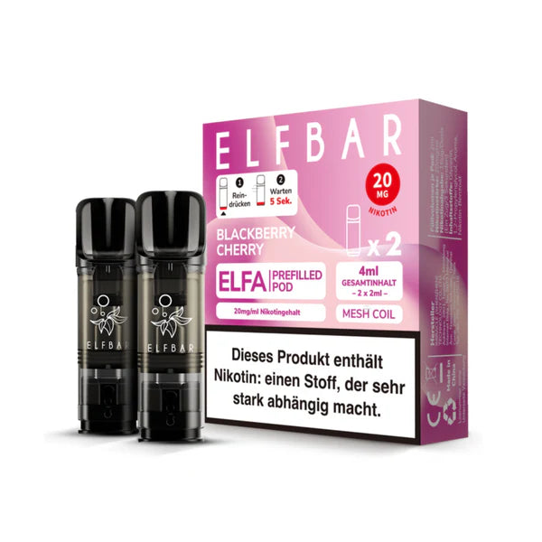 Elfa Mit Nikotin Elfa Pod mit 2% Nikotin - Blackberry Cherry 20mg/ml