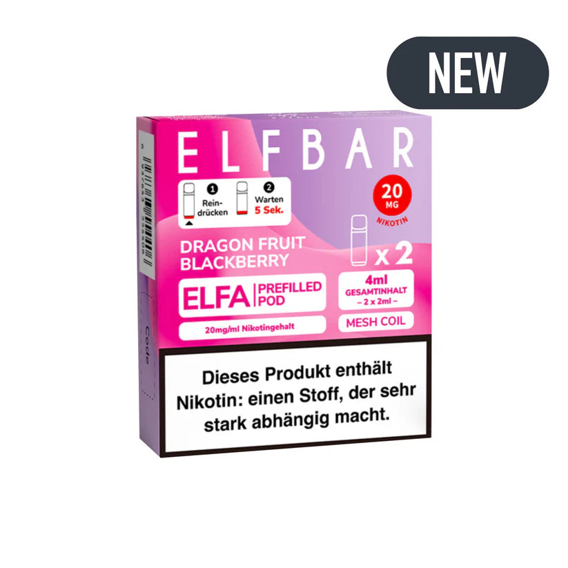 Elfa Mit Nikotin Elfa Pod mit 2% Nikotin - Dragonfruit Blackberry