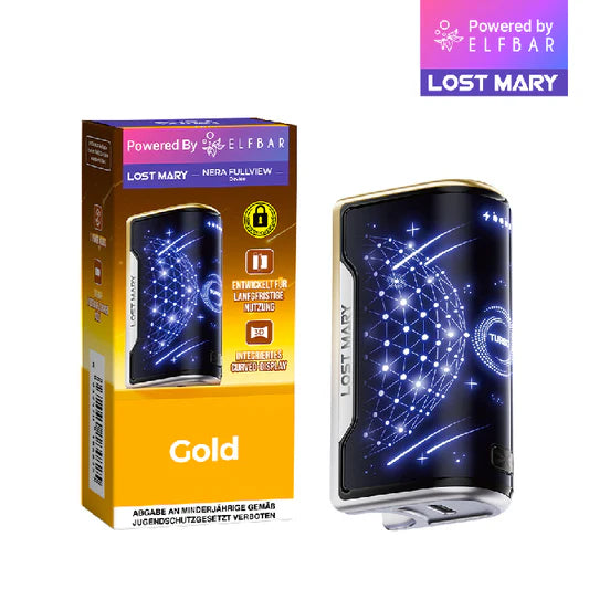 Lost Mary Big Puff Elfbar Lost Mary Nera - Fullview Device - Gold