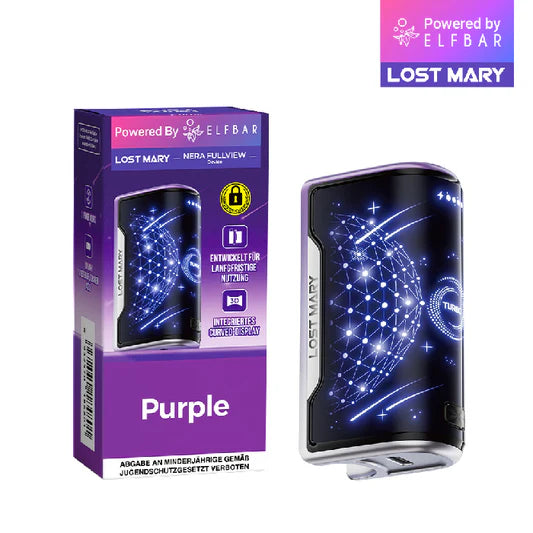 Lost Mary Big Puff Elfbar Lost Mary Nera - Fullview Device - Purple