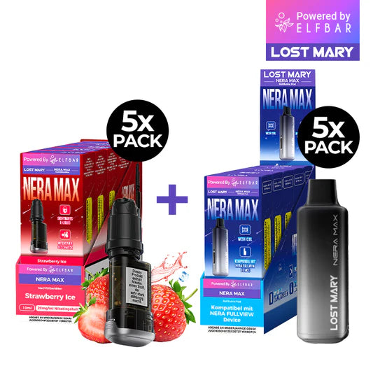 Lost Mary Big Puff Elfbar Lost Mary Nera Mix 15K - Strawberry Ice